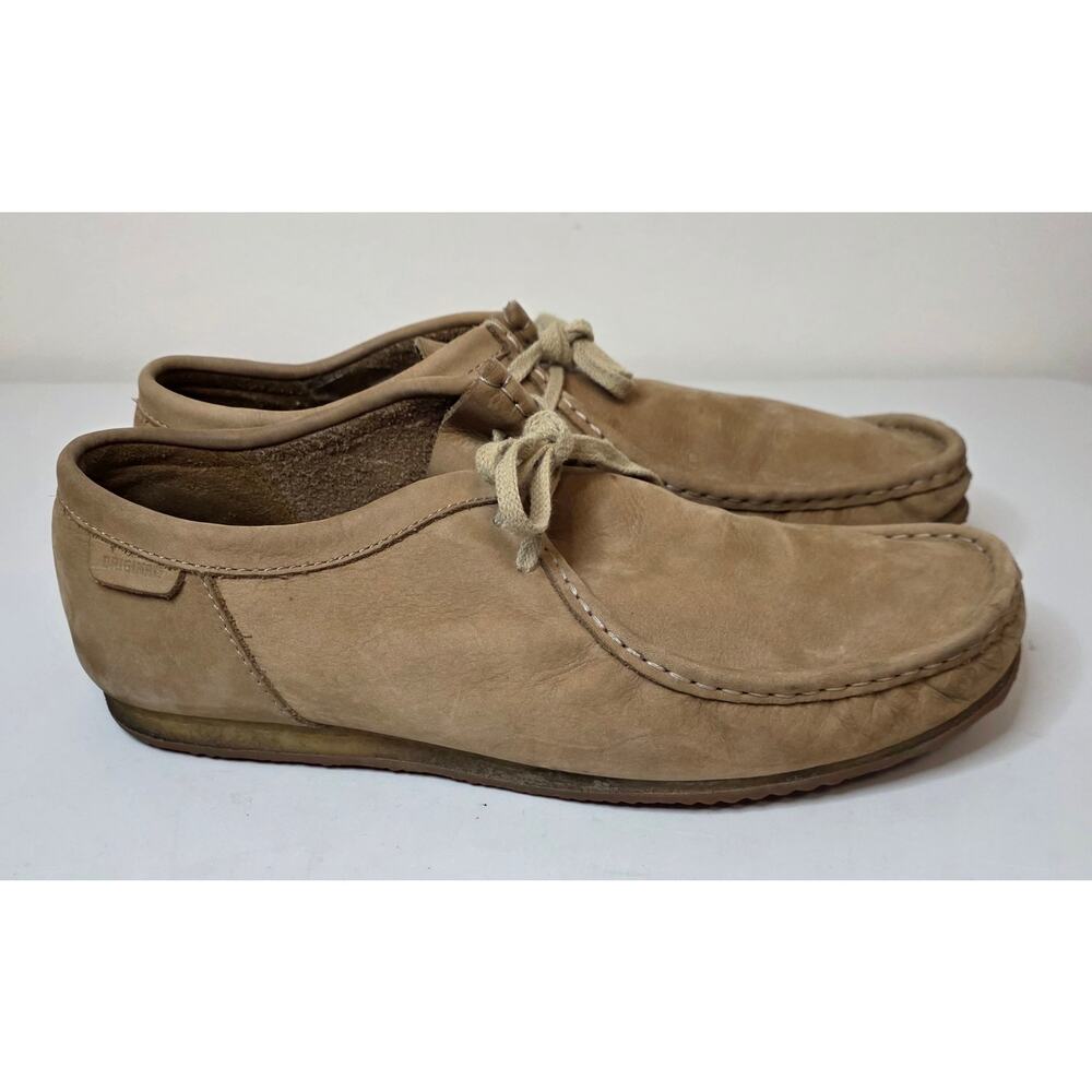 Clarks Men Wallabee Tan Suede Lace-up Shoe - Size 13 - Picture 2 of 8